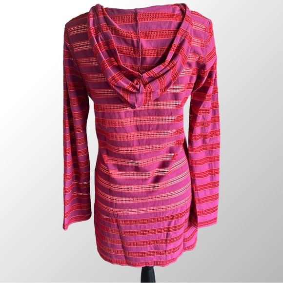 Prana Tunic NWT Women’s Small Maroon and Purple Stripe Beach vacation - Picture 4 of 13